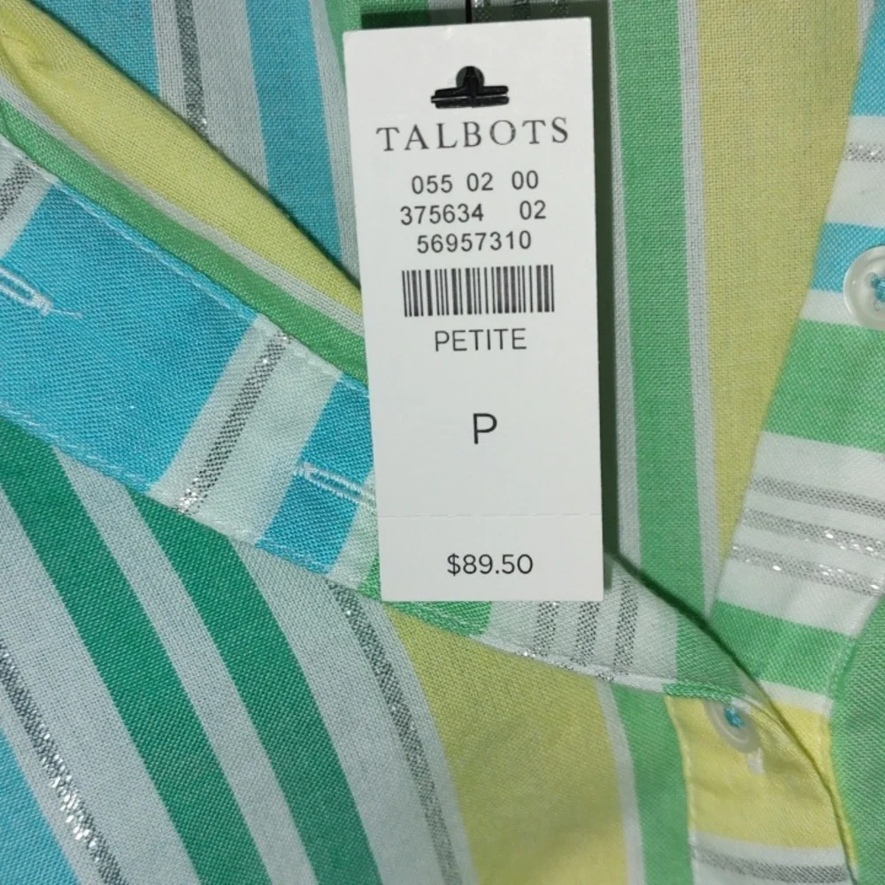Sunny Stripe Popover NWT - Picture 7 of 7